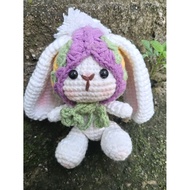Bunny ears baby keychain