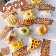 Squishy Food Creative Kids Fidget Toy Simulation Bread Toast Donuts Slow Rising Squeeze Stress Relief Toys Spoof Tease People -FY