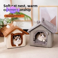 ROCKWAIN11 Cat And Dog House, Thickened Warm Soft Pet Warm House, Comfortable Detachable Deep Sleep 