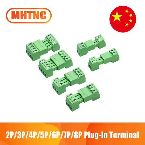 1Set 15EDGKP 2P/3P/4P/5P/6P/7P/8P Connector 300V 8A 3.5/3.81mm spacing Plug-In Male Female Pluggable