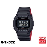 CASIO นาฬิกาข้อมือผู้ชาย G-SHOCK รุ่น DW-5600UHR-1DR สายเรซิ่น สีดำ
