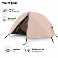 Mount peak Campbed Tent One Man Tent Solo Tent Khemah Camping Tent 1 Person Camp Bed Tent Outdoor Si