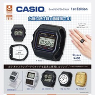 再版 6月 預訂 日版 Stasto Stand Stones 扭蛋 CASIO 卡西歐 手錶 戒指 介指 Watch Ring Vol 1 全5款 F-91W-1 AQ-230GA-9 MQ-24-