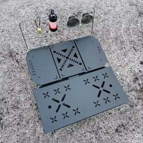 Folding Table Board Plate Heavy Duty Mini Shelf Metal Aluminum Alloy for Stanley Lunch Box 9.4L Camp