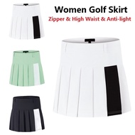 Women Anti-exposure Golf Mini Skirt Ladies Breathable Pleated Casual Skort Women Slim Anti-light Pantskirts with Inner Short Tennis Bottoms