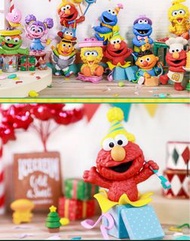 全新未拆 現貨 pop mart x 芝麻街 elmo 禮物盒款 figure Sesame Street Party 非盲盒