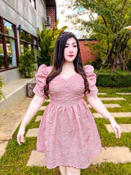 กดใช้คูปองส่งฟรีค่า ชุดสาวอวบ ใส่ออกงานบุญ งานบวช งานแต่งงาน มี2ไซด์นะค่า