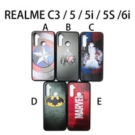 Realme C3/5/5i/5s/6i Frosted Matte Fasion Cartoon Design Dualtone Phone Case