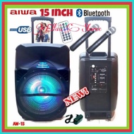 Aiwa 15 Inch Portable Bluetooth Usb Speaker Suitable for Karaoke Meetings in Smart Tv