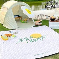 高檔加厚野餐墊子戶外露營春遊沙灘草地防水防潮墊可攜式摺疊野餐布