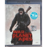 3D BLURAY WAR FOR THE PLANET OF THE APES ( ORIGINAL 3D + NORMAL BLU-RAY )