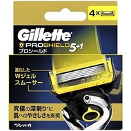吉列 PROSHIELD 5 鋒護系列 刮鬍替換刀片 4片裝 - 平行進口