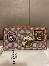 Coach x Disney 100 wallet 銀包 Minnie mickey donald