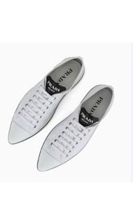 Prada shoes 38 尖頭小白鞋 chanel LV rv rs rupert miumiu valentino loewe ysl