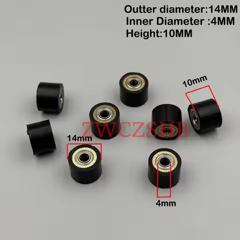 4PCS Mimaki Vinyl Cutter Pinch Roller Wheel 4x10x14mm for Mimaki CG-60 CG-130 CJV30 CJV150 Rubber Pa