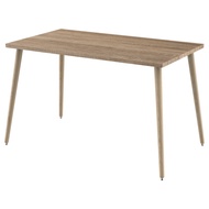 (組合) 特力屋 萊特長型桌板橡木色+實木桌腳橡木色
