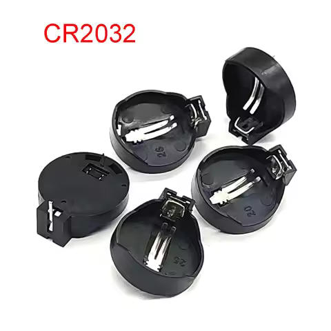5Pcs 3V button cell box mainboard CR2032 button cell holder CR2032 battery box CR2025 battery holder
