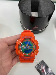 CASIO 卡西歐G-SHOCK G-SHOCK 限定 亮面 炫彩 橘 GA-110A-4A