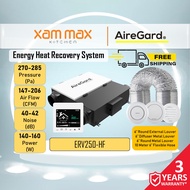(FREE SHIPPING) AireGard Energy Heat Recovery System (ERV-100 / ERV-250 / ERV-350) Fresh Air Flow Ce