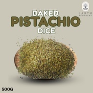 𝐁𝐚𝐤𝐞𝐝 𝐏𝐢𝐬𝐭𝐚𝐜𝐡𝐢𝐨 𝐃𝐢𝐜𝐞𝐝 𝟓𝟎𝟎𝐆 /Roasted Pistachio dice (bakery ingredients, Pistachio kunafa ingredients