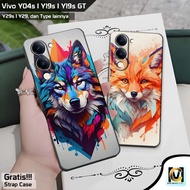 Latest Vivo Y04s / Y19s / Y19s GT / Y29 / Y29s Case 2025 Wolf Motif | SoftCase HP Vivo Y04s | Vivo Y