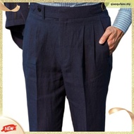 【Available】Vintage Gurkha Pants Men England Style High Waist Smart Casual Straight Trousers  Winter 