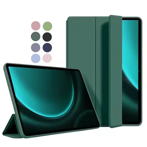 For Galaxy Tab S9 FE 5G Case 10.9 2023 Folding Stand Magnetic Soft Silicone Back Tablet Cover for Sa