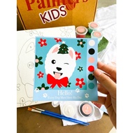 Paint By Number [Hello!] Kids Painting Kit 20X20Cm & 6 Acrylic