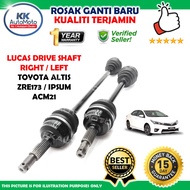 Toyota Altis ZRE173 2.0 Ipsum ACM21 OEM Drive Shaft CV Right Kanan / Left Kiri - 1 Year Warranty