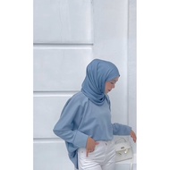 ironless scuba silk batwing  shirt