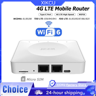 4G LTE Router WiFi 6 SIM Card Modem Support 32 Device Connections Mobile Wireless Router Typc-C Inte