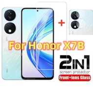 2in1 Screen Protector Tempered Glass For Honor X7B X7 B HonorX7B 4G 2023 Tempered Film HD Clear Film