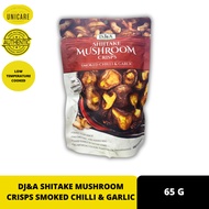DJ&A SHITAKE MUSHROOM CRISPS SMOKED CHILLI & GARLIC 65 G