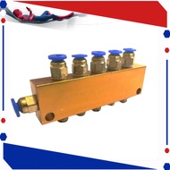 Cnc machine oil divider assembly, 4-split assembly, 5-split assembly. 6mm input assembly with 4mm ou