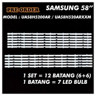 SAMSUNG 58" UA58H5200AR / UA58H5200ARXXM  LED TV BACKLIGHT LED TV LAMPU LAMP BAR LAMPU TUBE 58H5200 