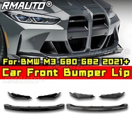premium-Car Front Bumper Lip Splitter Diffuser Bumper Protector For BMW M3 G80 G82 2021+ Body Kit Ca
