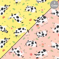 Cotton Fabric / Cuddly Countryside : Cow #SRK-21328
