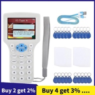 Advanced RFID Card Reader Burner:IC/ID English 10 Frequency RFID Decoder Handheld  Scanner for 125Kh