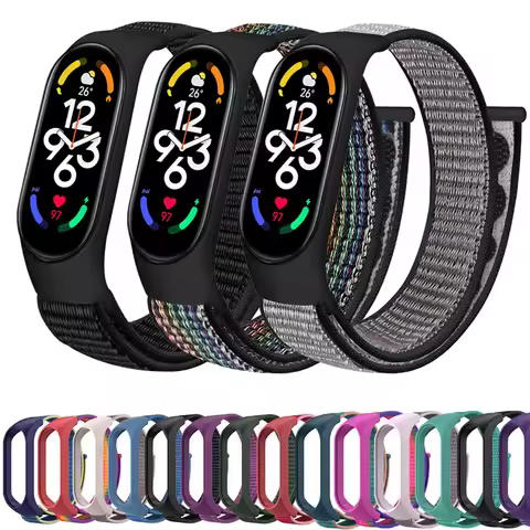 Nylon loop For Xiaomi Mi Band 7-7 nfc smartwatch Wristband Sport Miband7 Correa Replacement Bracelet