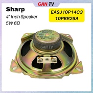 (1pc) Sharp 4" Inch 5W 6 Ohm 104MM EASJ10P14C3 10PBR26A Portable Audio Speaker Unit 4Inch 4Inci 5Wat