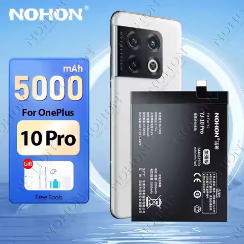 NOHON BLP899 Battery for OnePlus 10 Pro 9 8 7 6 5 5T 6T 7T 8T 9RT 9R 10R One Plus Phone Batteries Li