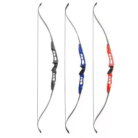 JUNXING F167 Bow 66" ILF Archery Recurve Bow 20-40lbs Takedown 23'' Aluminum Riser Bamboo Limbs