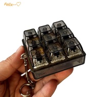 4/9 Keys Mechanical Keyboard Axis Tester LED Keyboard Key Toy