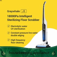 Household appliances ✶2024 GRAYWHALE Floor Washer J3 18kPa 40Min 5in1 Auto-drive Vacuum Cleaner UV Sterilization 1-Key Auto Self-Cleaning 洗地机✴