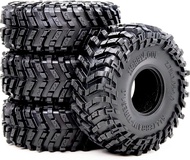 HOBBYSOUL 1.0 Crawler Tires 70mm Tall 1.0 Mud Slingers X Super Soft Sticky Tyre for RC 1/24 SCX24 1/
