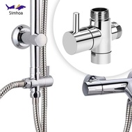 [Simhoa] 3 Way Diverter Valve Shower Arm Diverter Valve Three Way Fixed Spray Head Kitchen Accessori