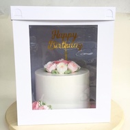 Custom size box made of art carton material 30x30x50IVORY