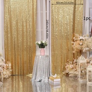 Sequin Backdrop Curtain 60*240cm Glitter Photo Backdrop Curtain for Party Birthday Christmas Wedding