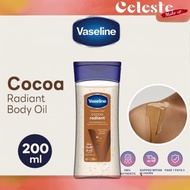 Vaseline Intensive Care Cocoa Radiant Vitalizing Body Gel Vitamin B3 Body Oil 200ml Moisturizes dry 