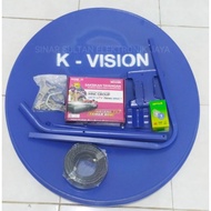 PAKET LENGKAP PARABOLA K-VISION DISH 75 CM RECEIVER K-Vision K2000